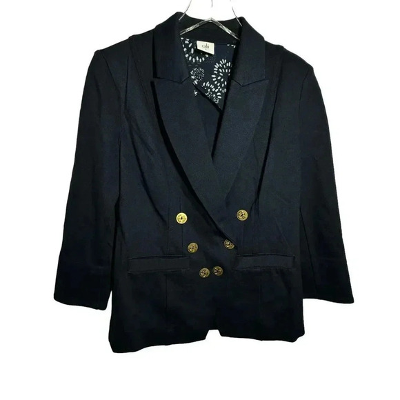 CAbi #5150 Grand Slam Nautical Navy Blue Blazer Jacket womens size 6 - Picture 1 of 9